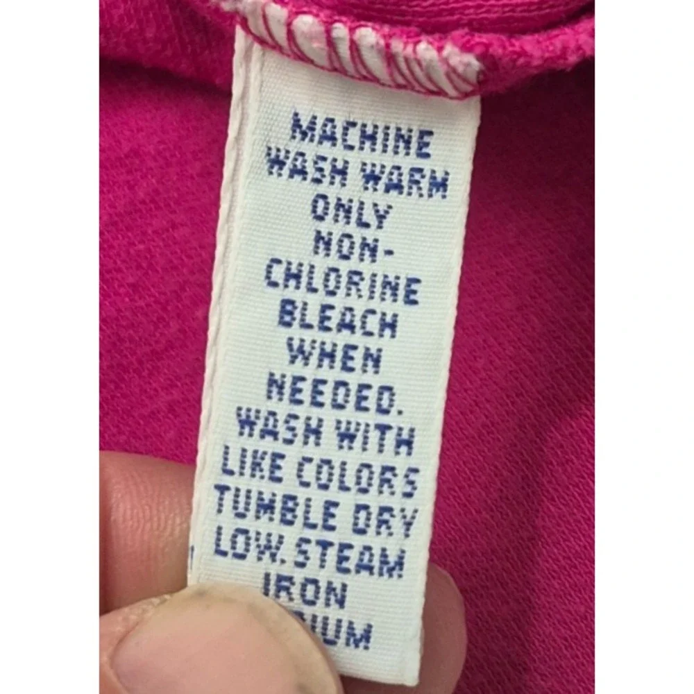 VTG Polo Ralph Lauren men magenta pink polo navy logo Made in USA 100% Cotton XL
